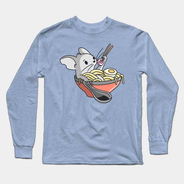 Raton Ramen Long Sleeve T-Shirt by Israelement